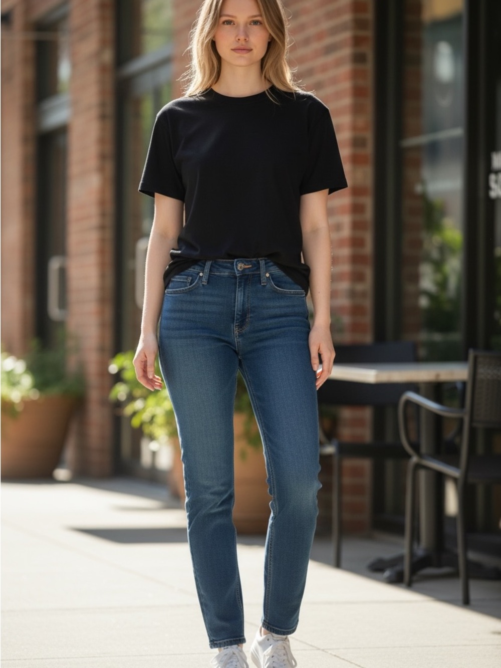 Banana Republic Classic Skinny High-Rise Women’s Jeans in Medium Blue